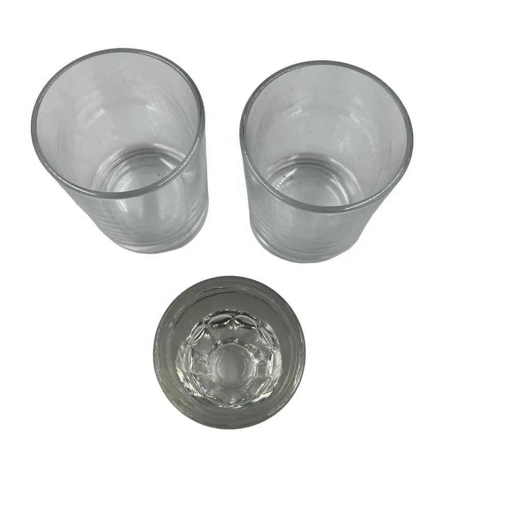 Vintage Thick Shot Glasses‎ MidCentury Bar Accessories Lot 3 Pieces 40 Italy Bar